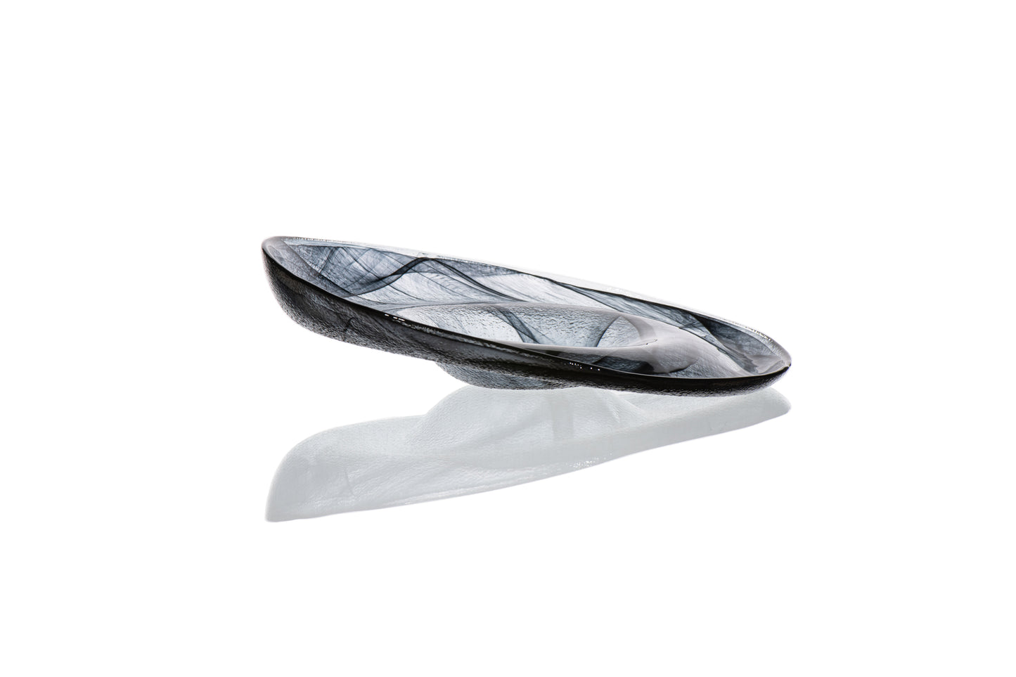 AC 8.27IN TILT DEEP PLATE OLA BLK GLASS