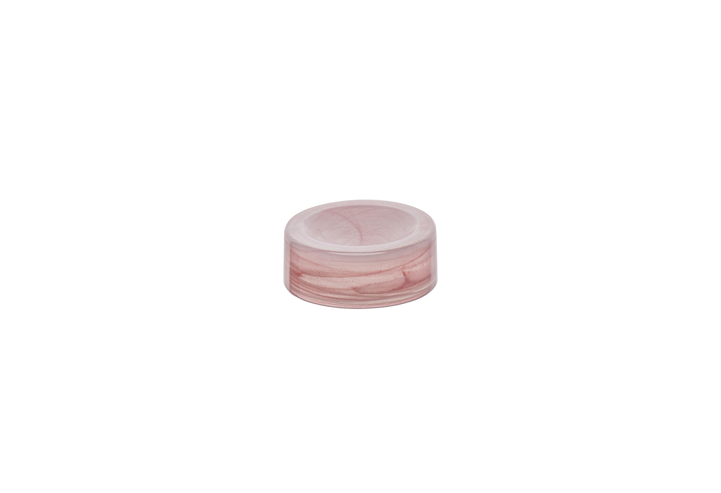 AC 3.9IN 1.69OZ BWL HOLLOW PINK WH GLASS
