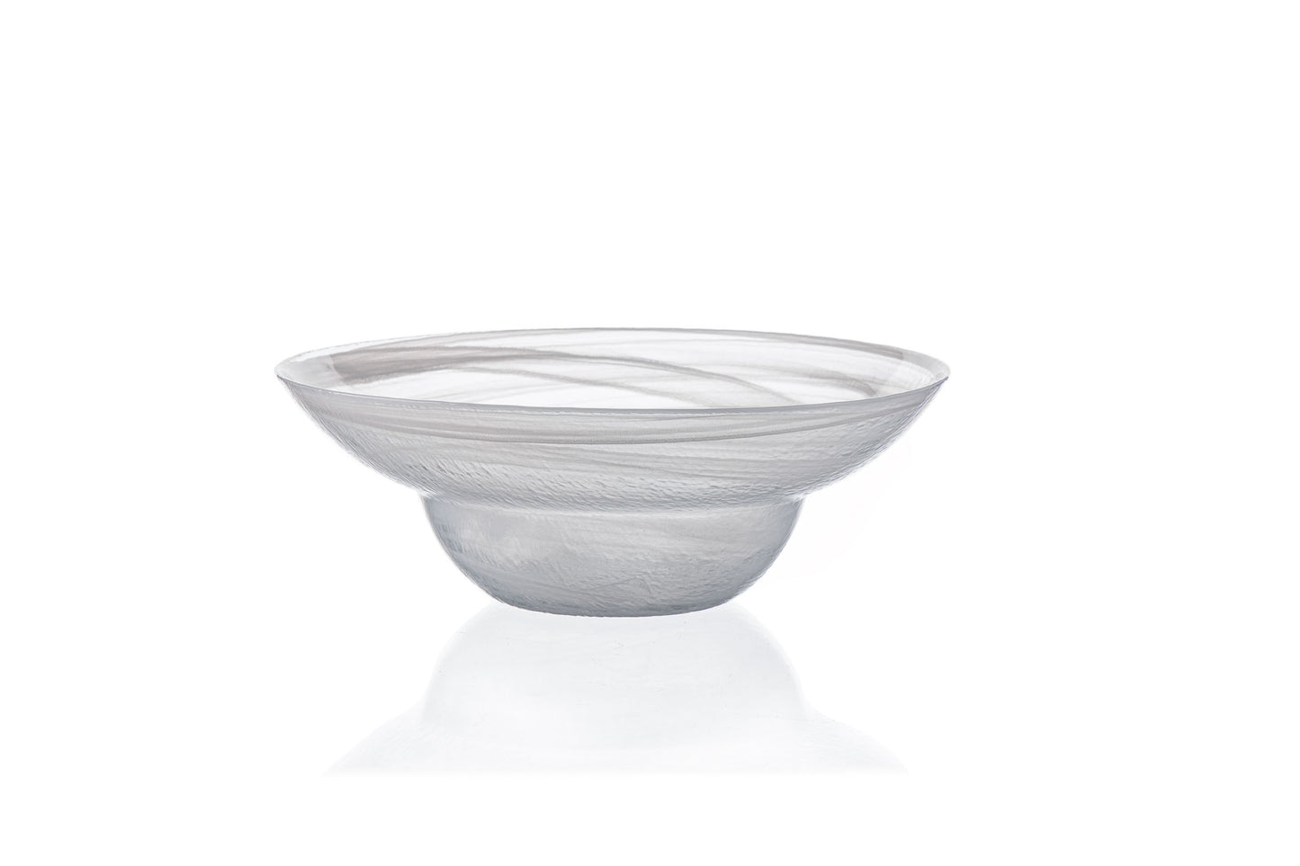 AC 9.8IN 54OZ BOWL ESTONIA WHITE GLASS