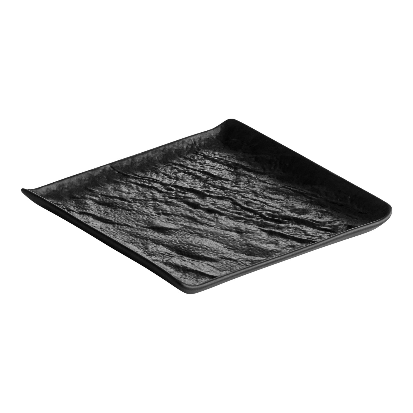 CHIC 5.91IN SQ PLATE LIVELLI BLACK PORC