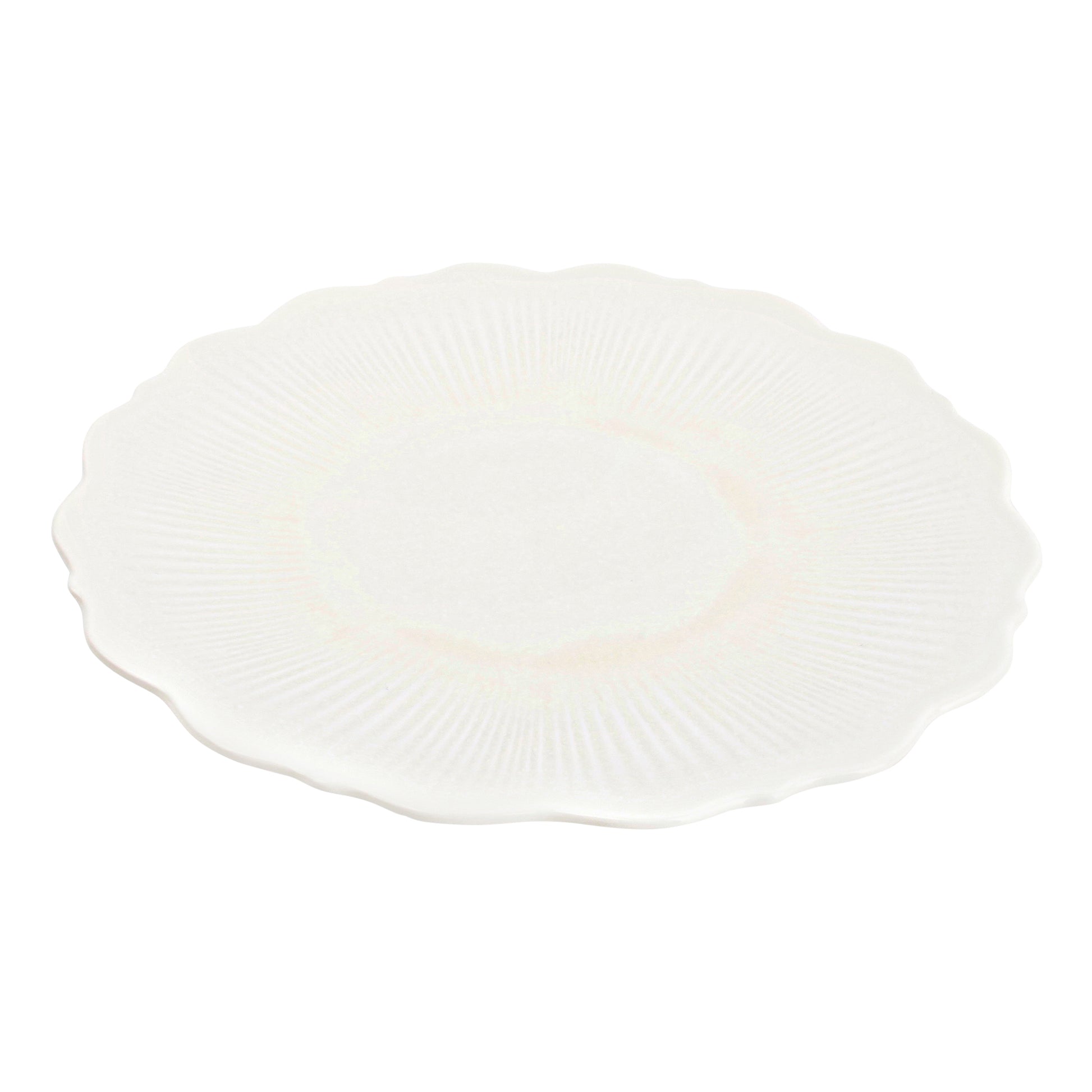 CHIC 8.46IN PLATE FLORET WHITE PORC
