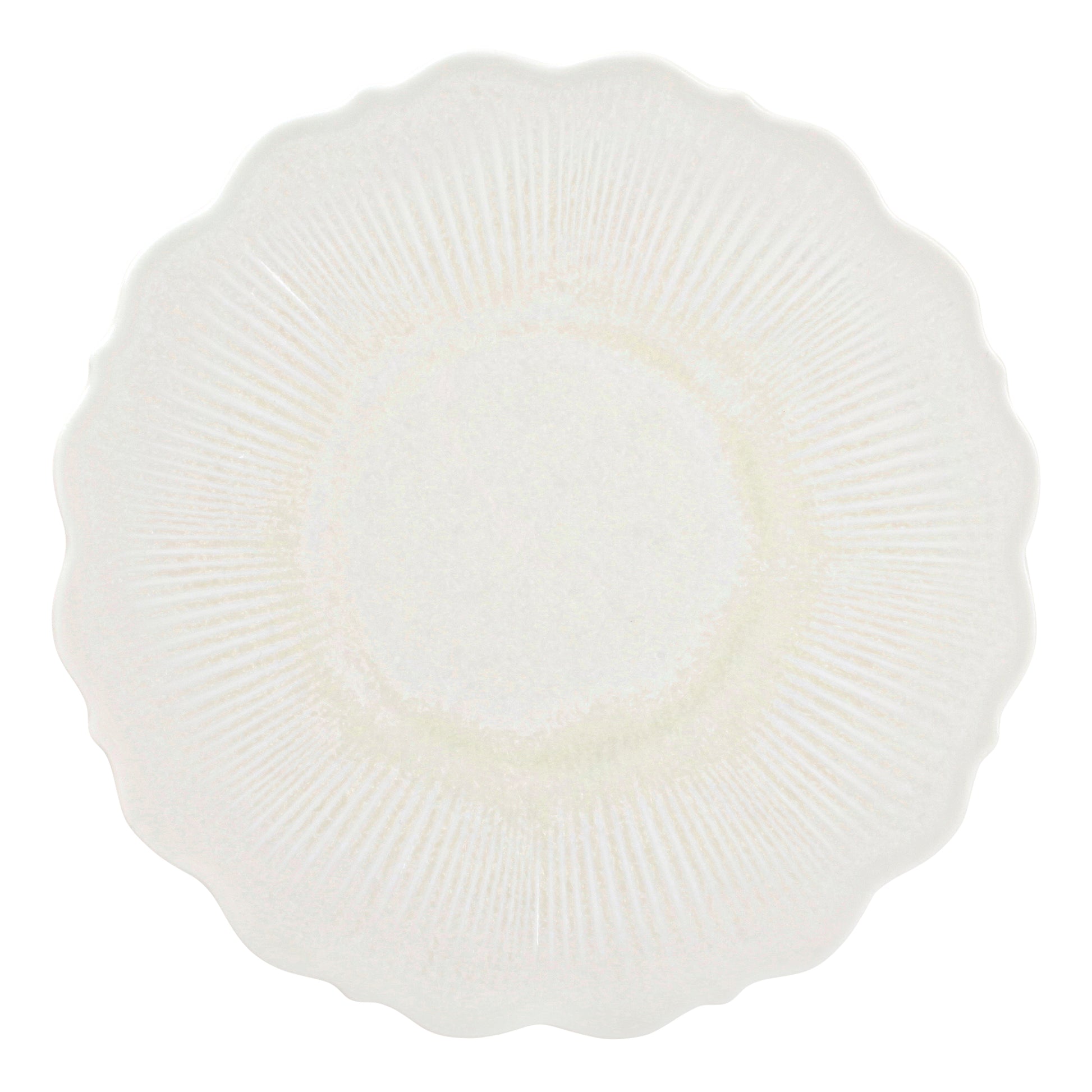 CHIC 8.46IN PLATE FLORET WHITE PORC