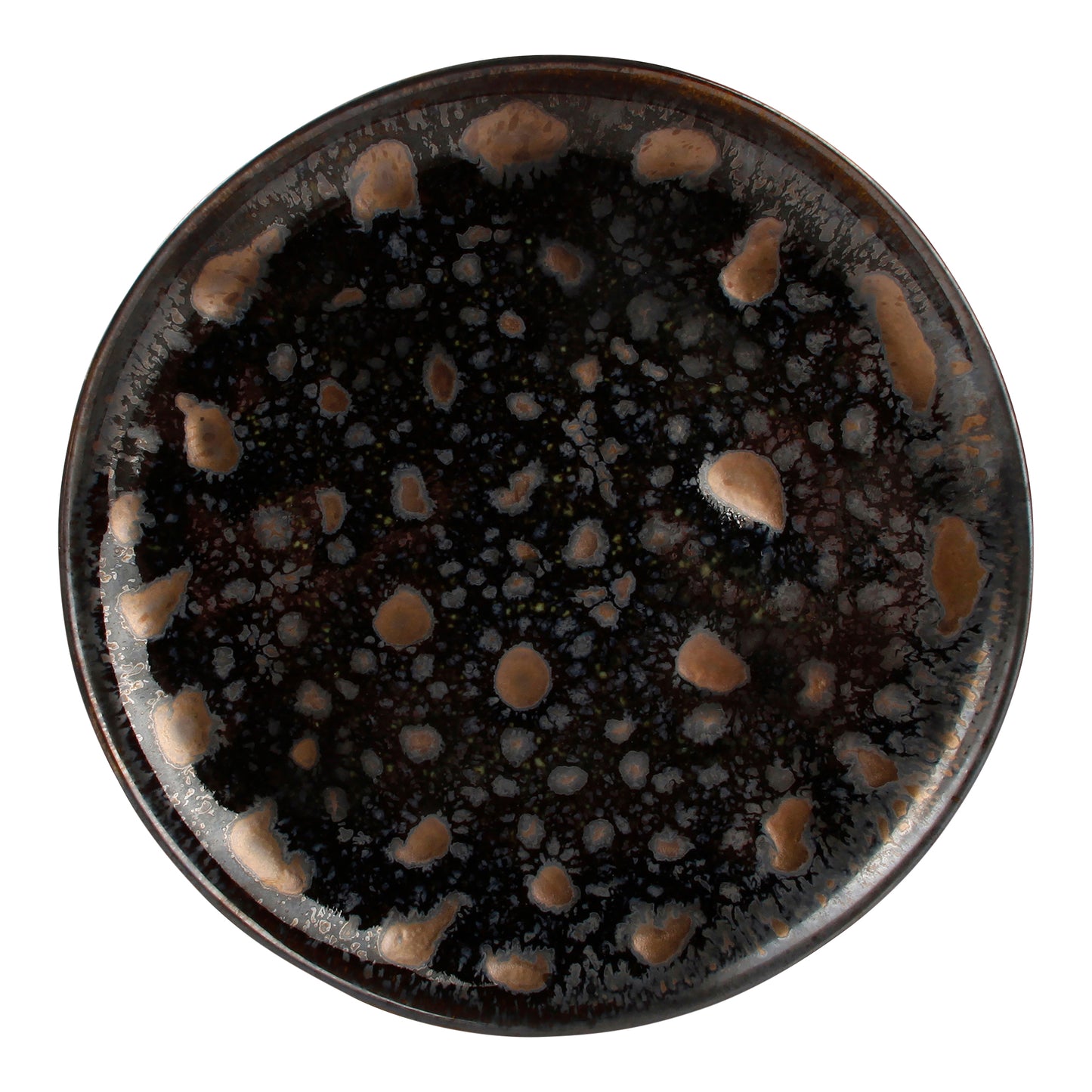 CHIC 7.9IN PLATE NOBILE BLK W GLD PORC