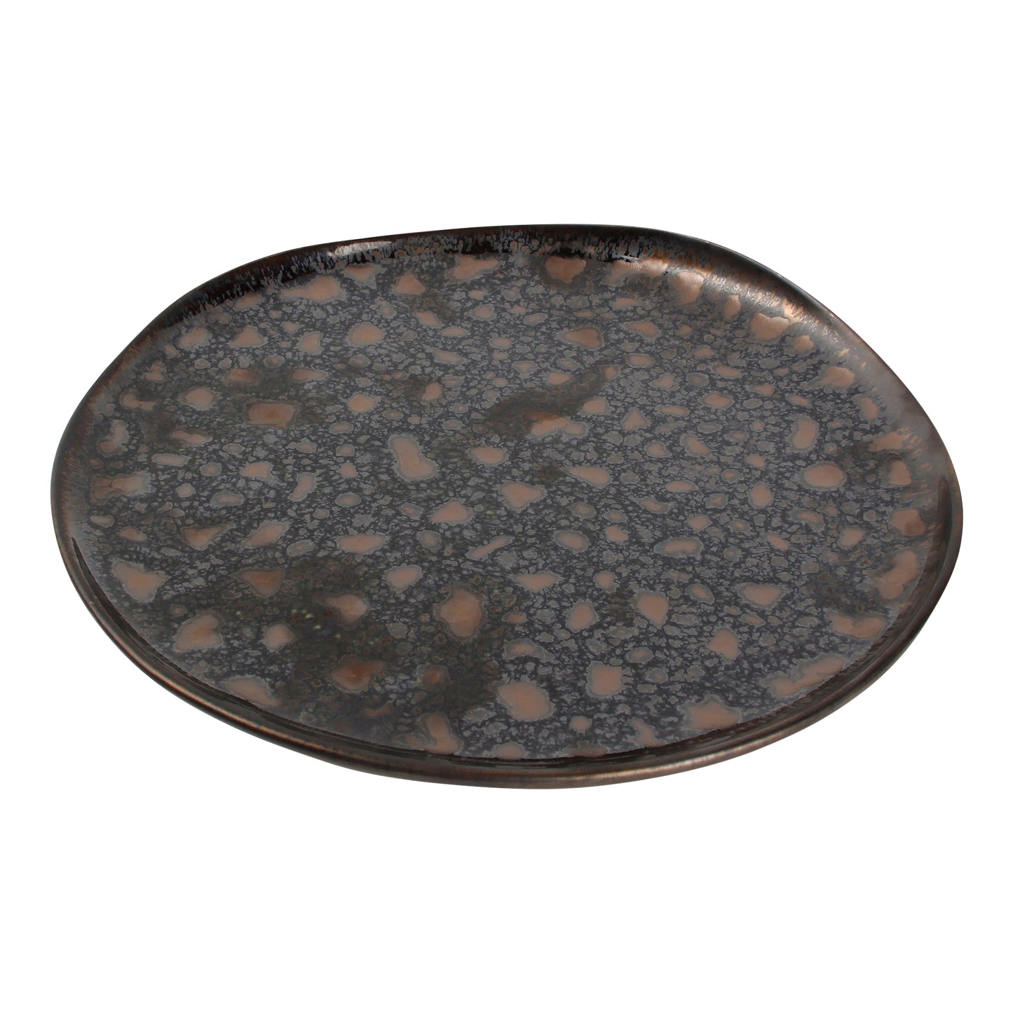 CHIC 10.6IN PLATE NOBILE BLK W GLD POR