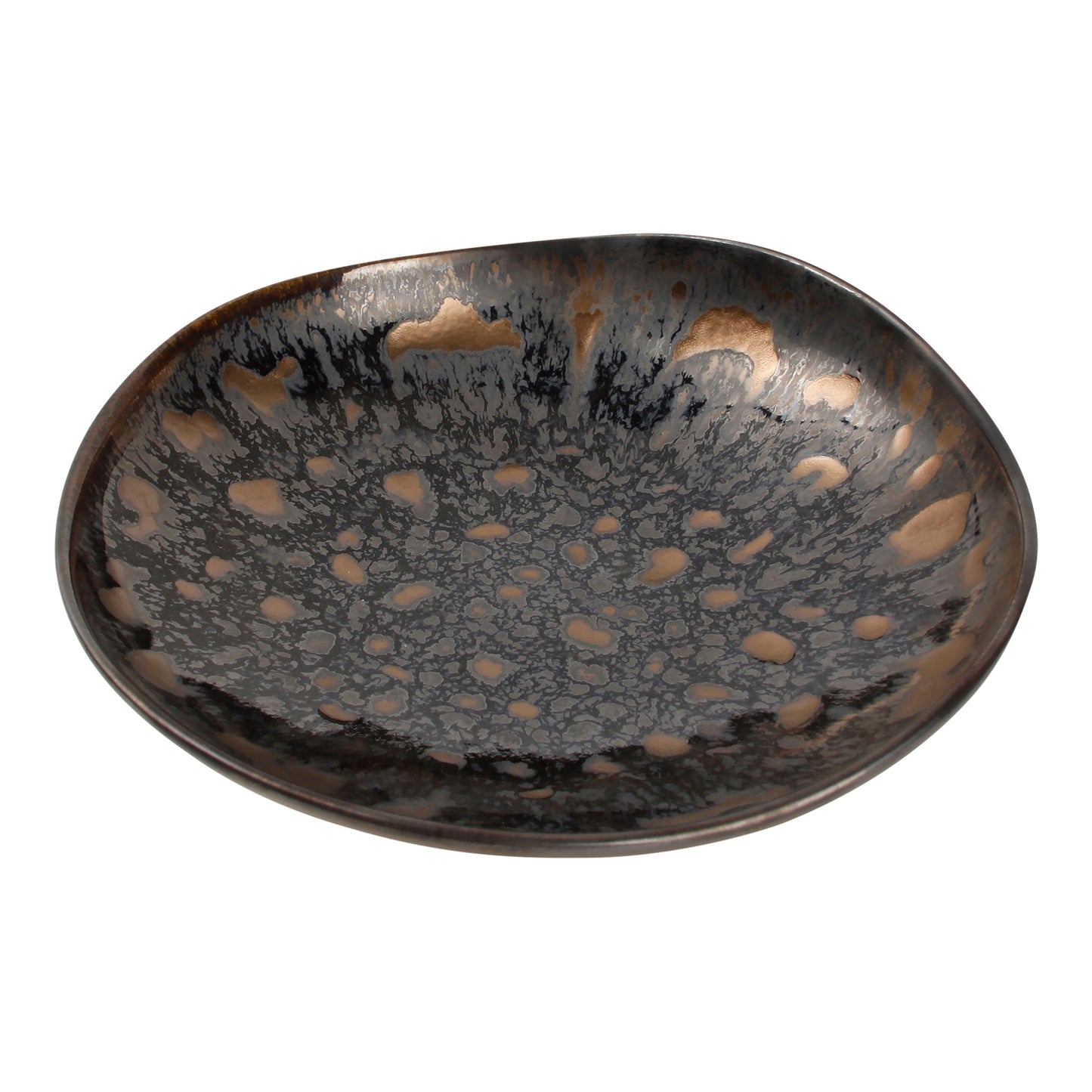 CHIC 7.9IN DEP PLT NOBILE BLK W GLD PORC