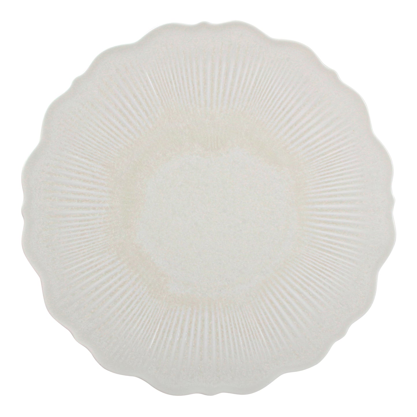 CHIC 11.42IN PLATE FLORET WHITE PORC