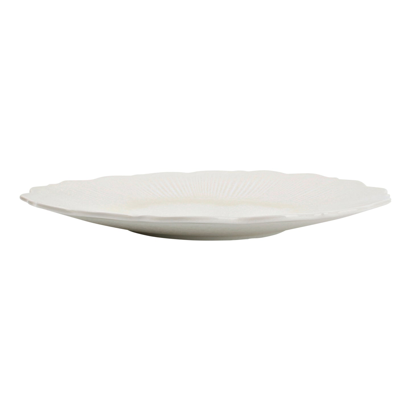 CHIC 11.42IN PLATE FLORET WHITE PORC
