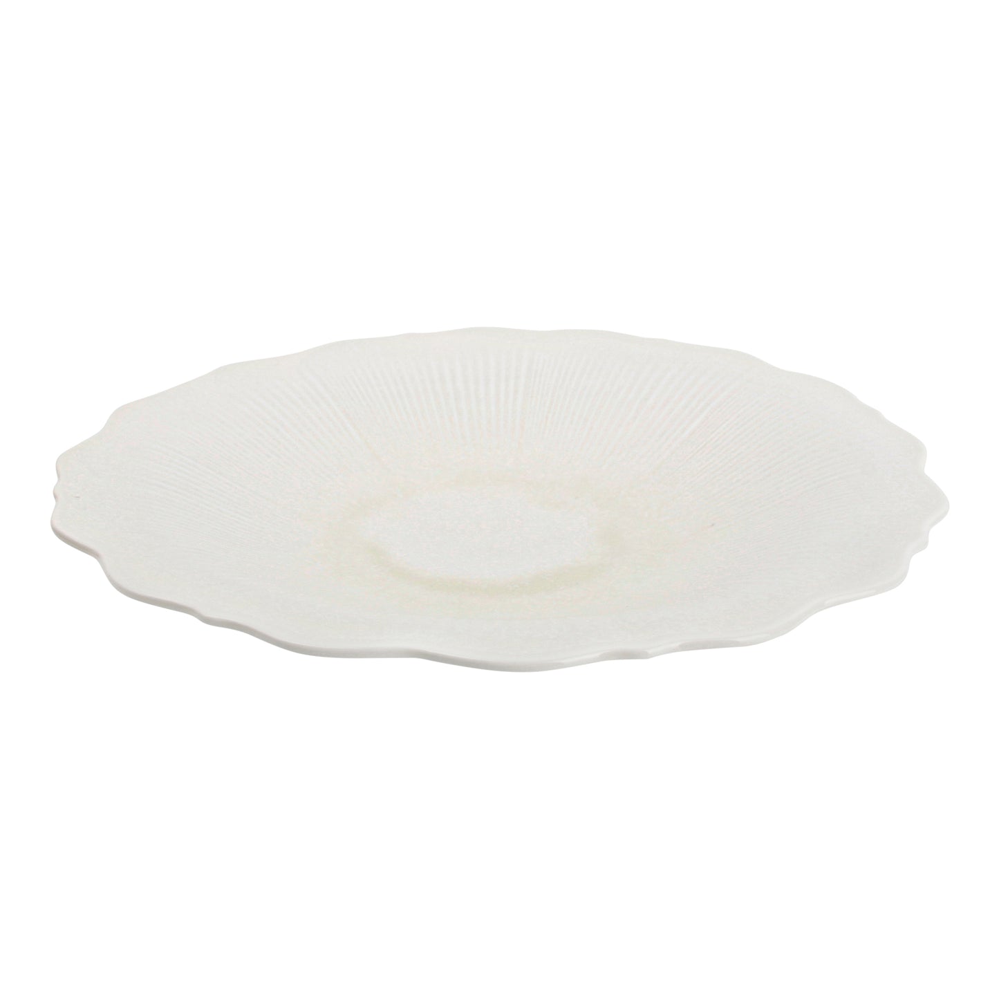 CHIC 11.02IN DEEP PLATE FLORET WHT PORC