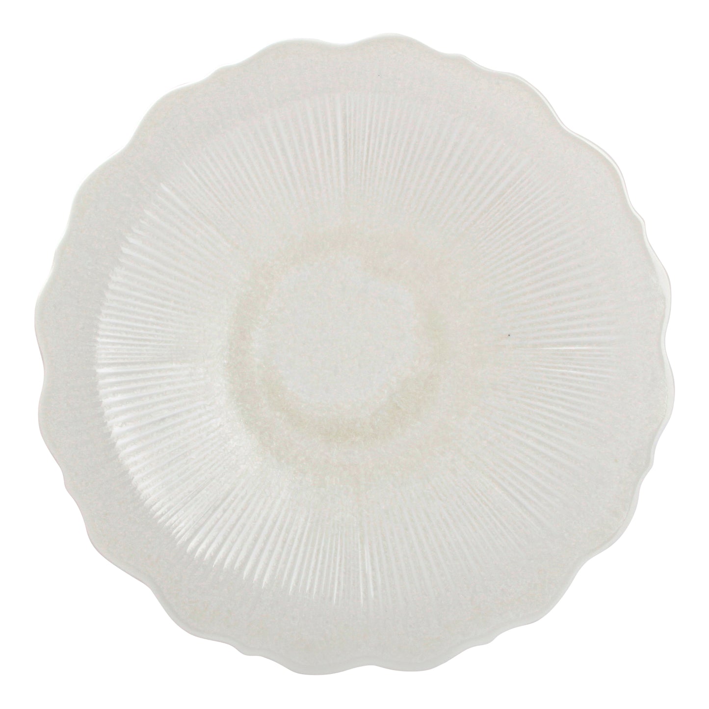 CHIC 11.02IN DEEP PLATE FLORET WHT PORC