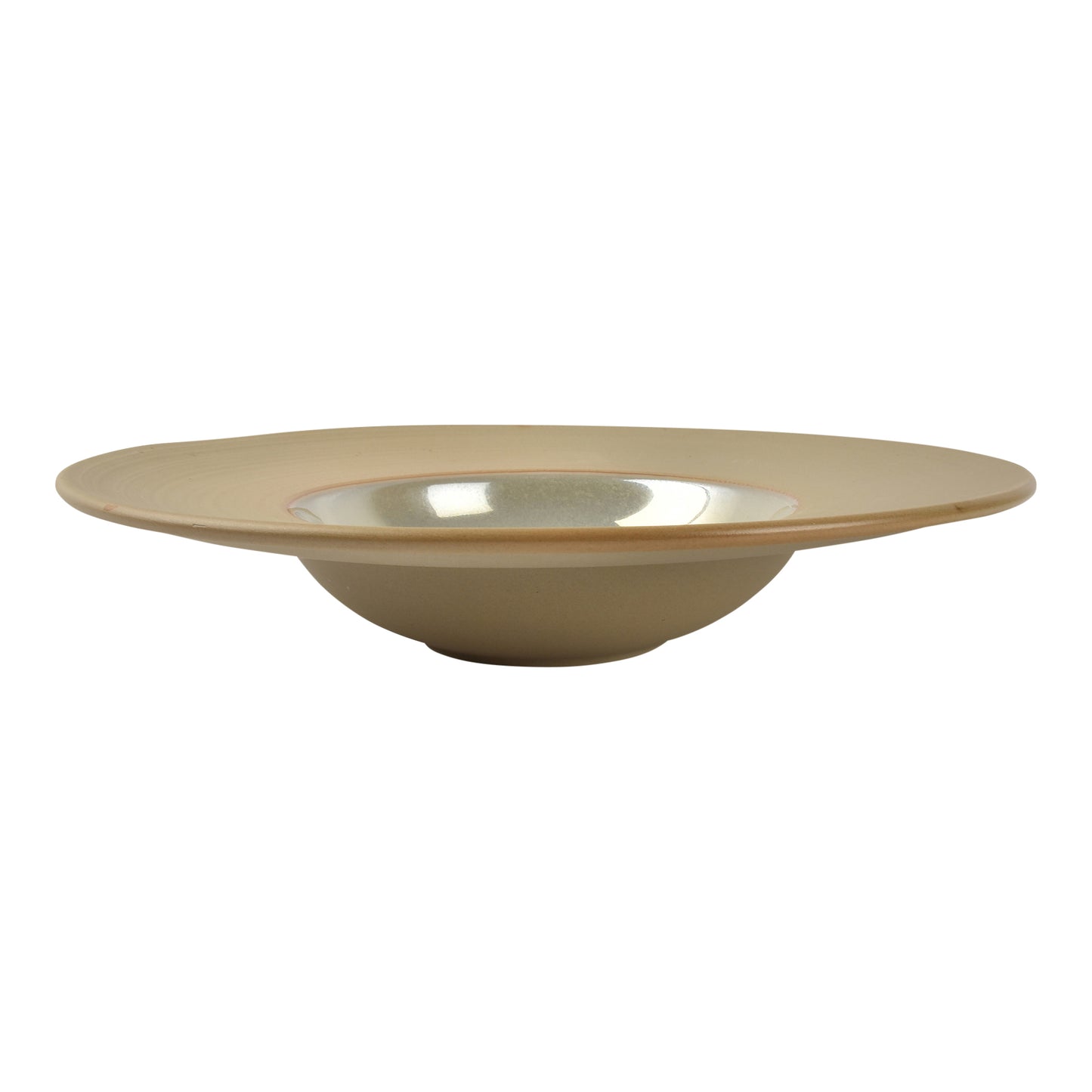 CHIC 11.08IN DEEP PLATE OSTRA TAN PORC