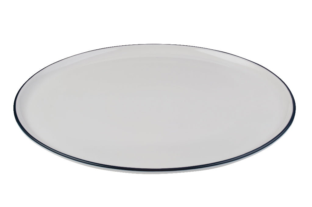 IDF 12.2IN PIZZA PLATE MODEST NAVY FN CN