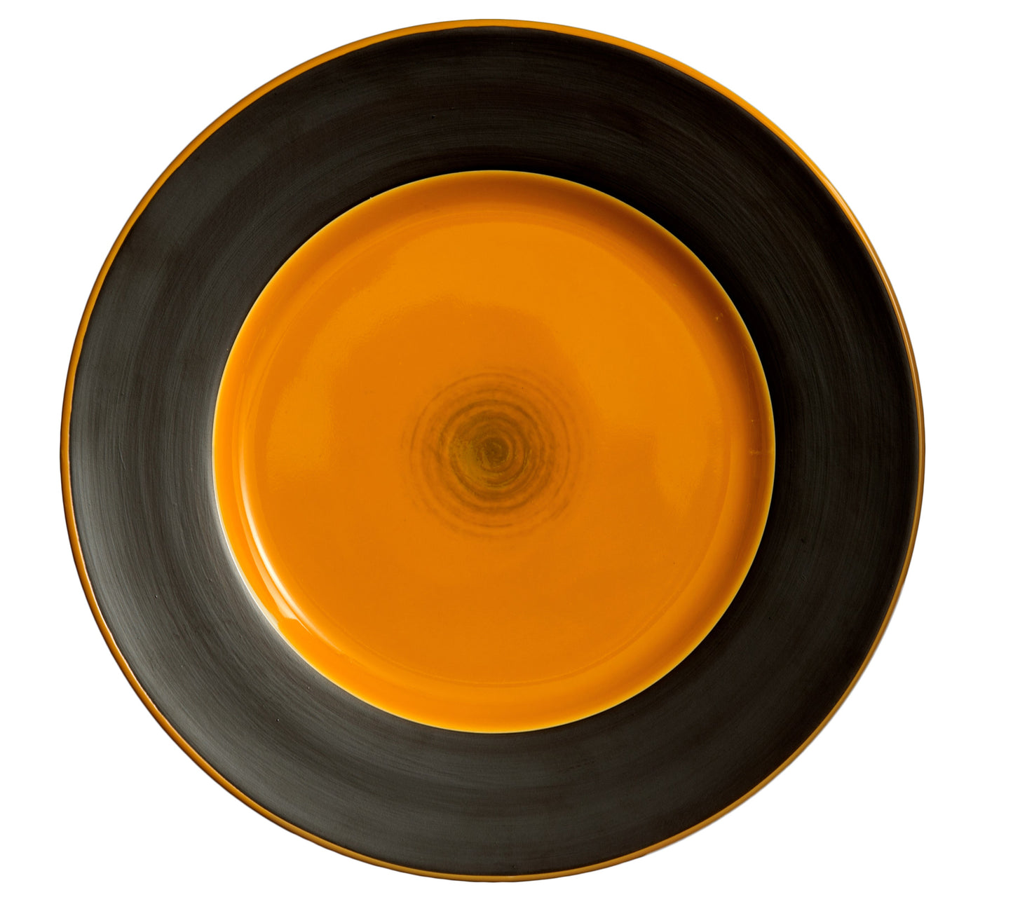 Orange charger plate Ø 33,5 h 3 cm