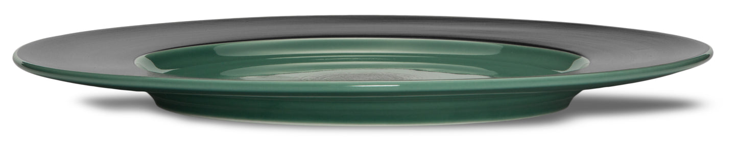 Opal green charger plate Ø 33,5 cm