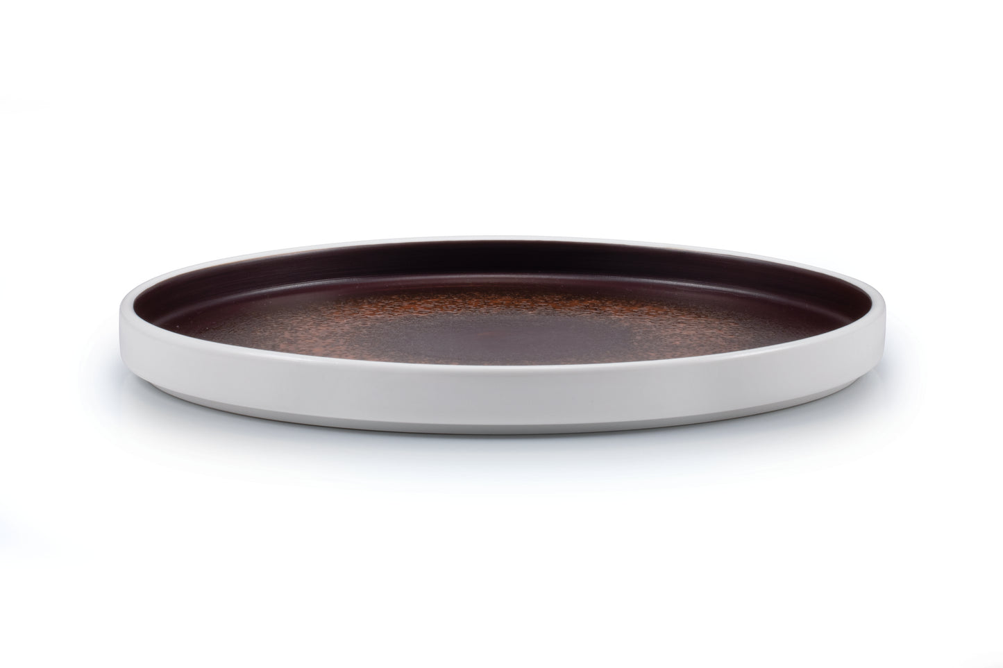 Rusty reactive dinner plate Ø28,5 h2 cm