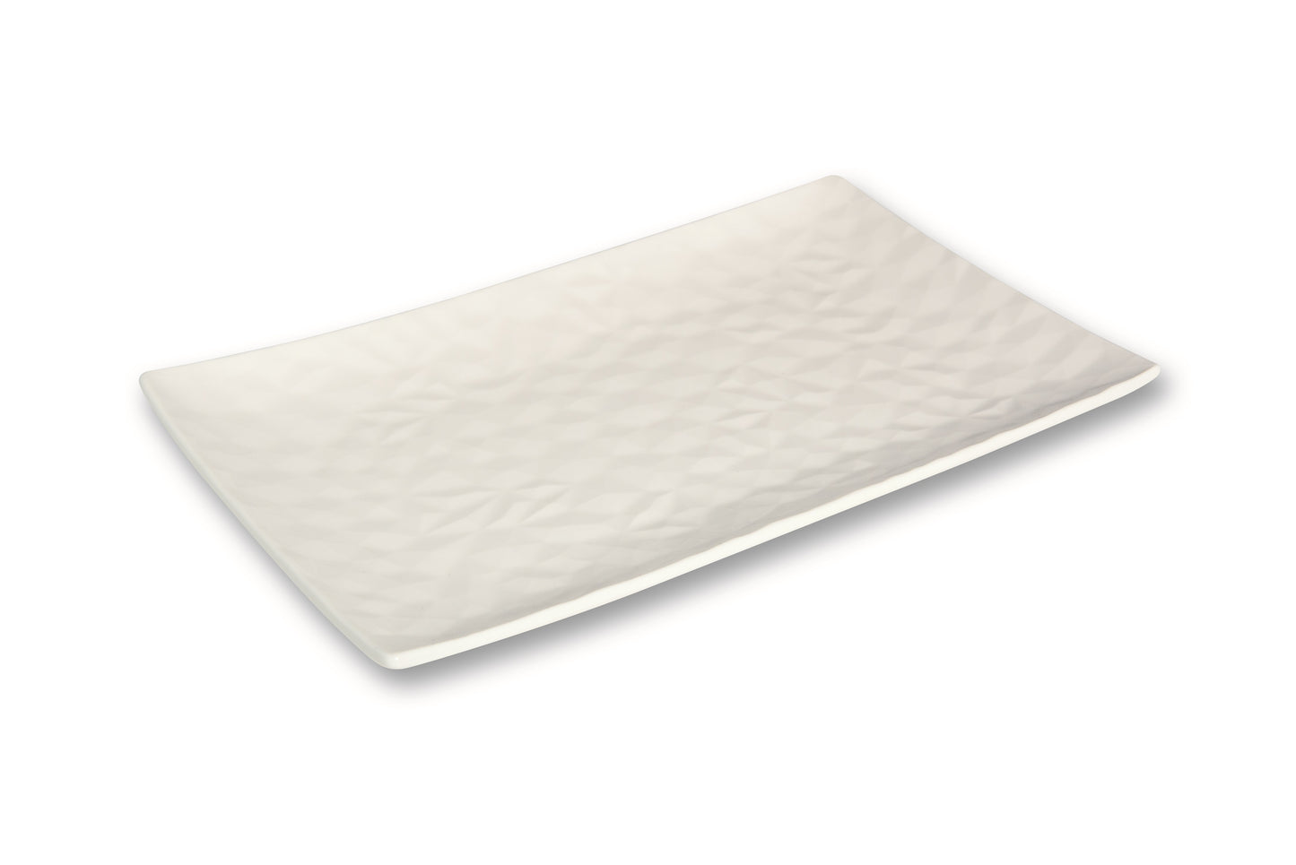 Ivory rectangular tray - Alumina Porcelain 30,5x18 cm