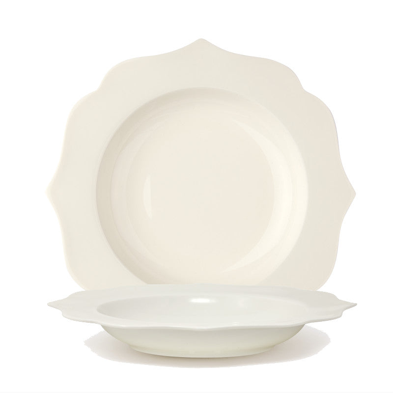 Ivory deep plate - New bone china Ø 22 cm