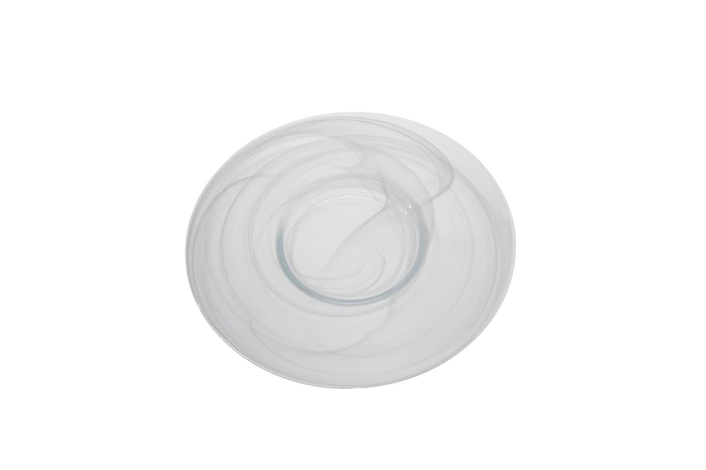 AC 11.02IN PLATE GUSTO WHITE GLASS