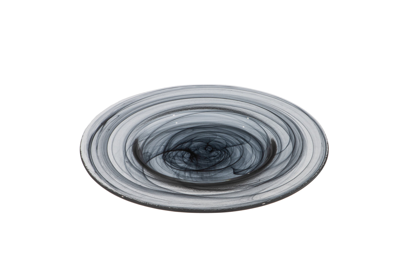 AC 8.27IN PLATE GUSTO BLACK GLASS