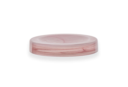 AC 8.27IN 5OZ BOWL HOLLOW PINK WHT GLASS
