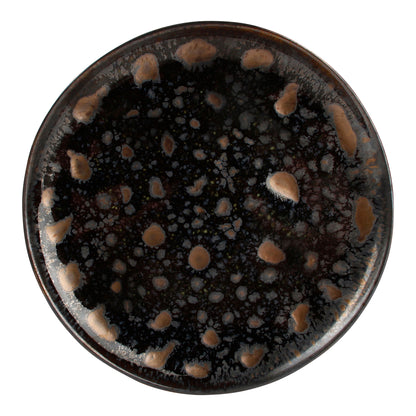 CHIC 7.9IN PLATE NOBILE BLK W GLD PORC