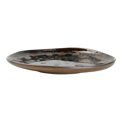 CHIC 7.9IN PLATE NOBILE BLK W GLD PORC