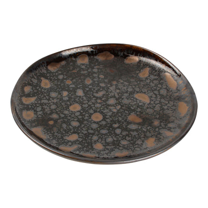 CHIC 7.9IN PLATE NOBILE BLK W GLD PORC