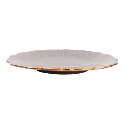 CHIC 8.46IN PLATE FLORET BRONZE PORC