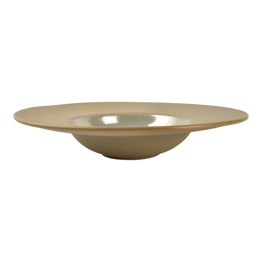 CHIC 11.08IN DEEP PLATE OSTRA TAN PORC