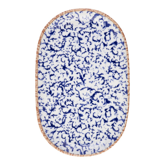 IDF 9.2X6IN OVL PTR VENECIA BLUE FNE CNA