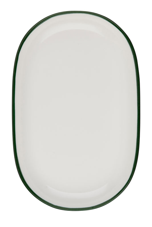 IDF 14X9IN CP OVAL PLTR MODEST GRN FN CN