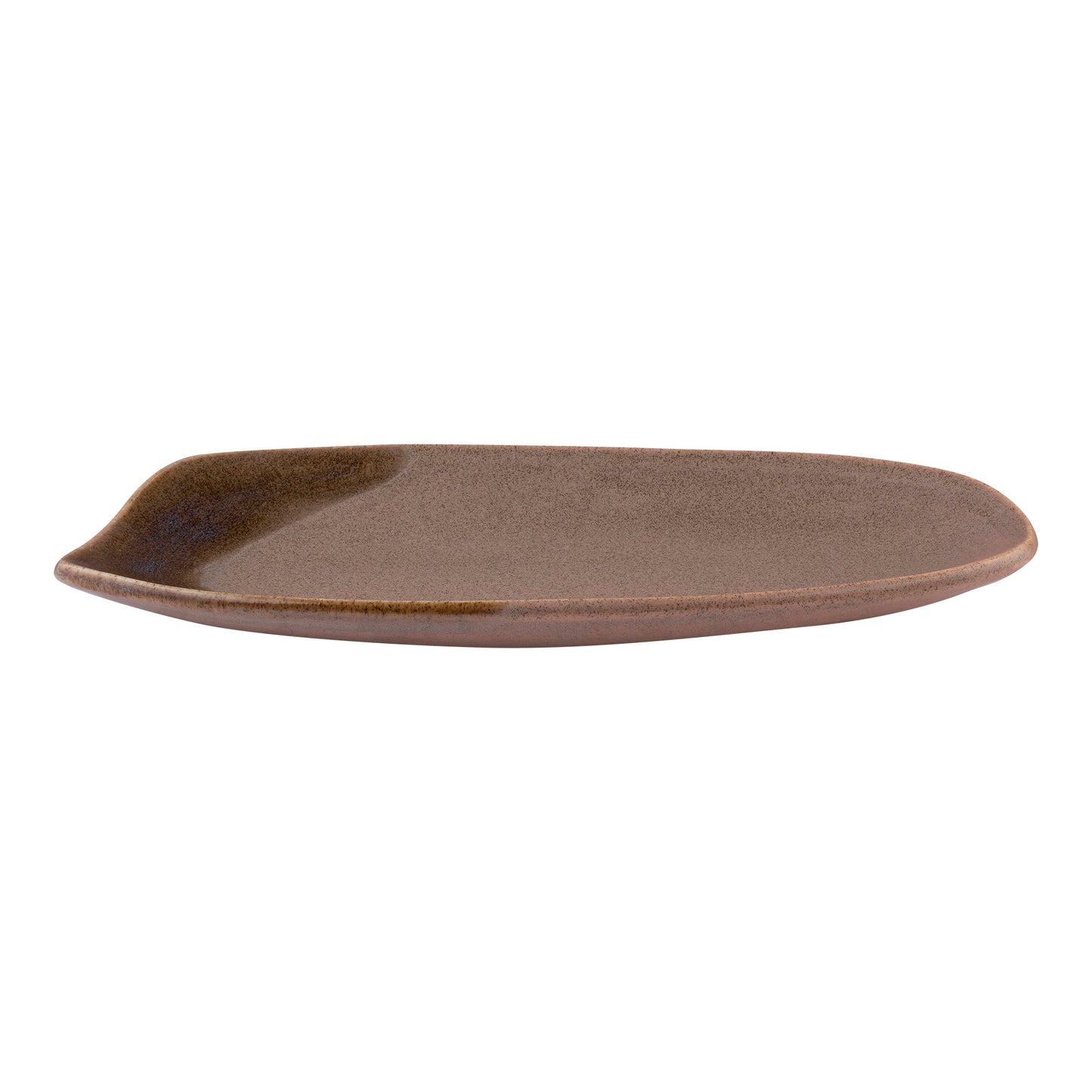 ROOTS 13.6X6IN PLATTER COASTAL TAN STONE