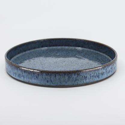 Glossy Blue Plate 27 cm