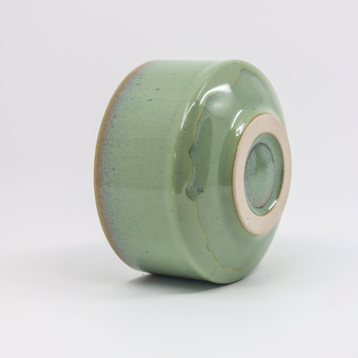 Glossy Green  Ice cream / Tea bowl 10 cm