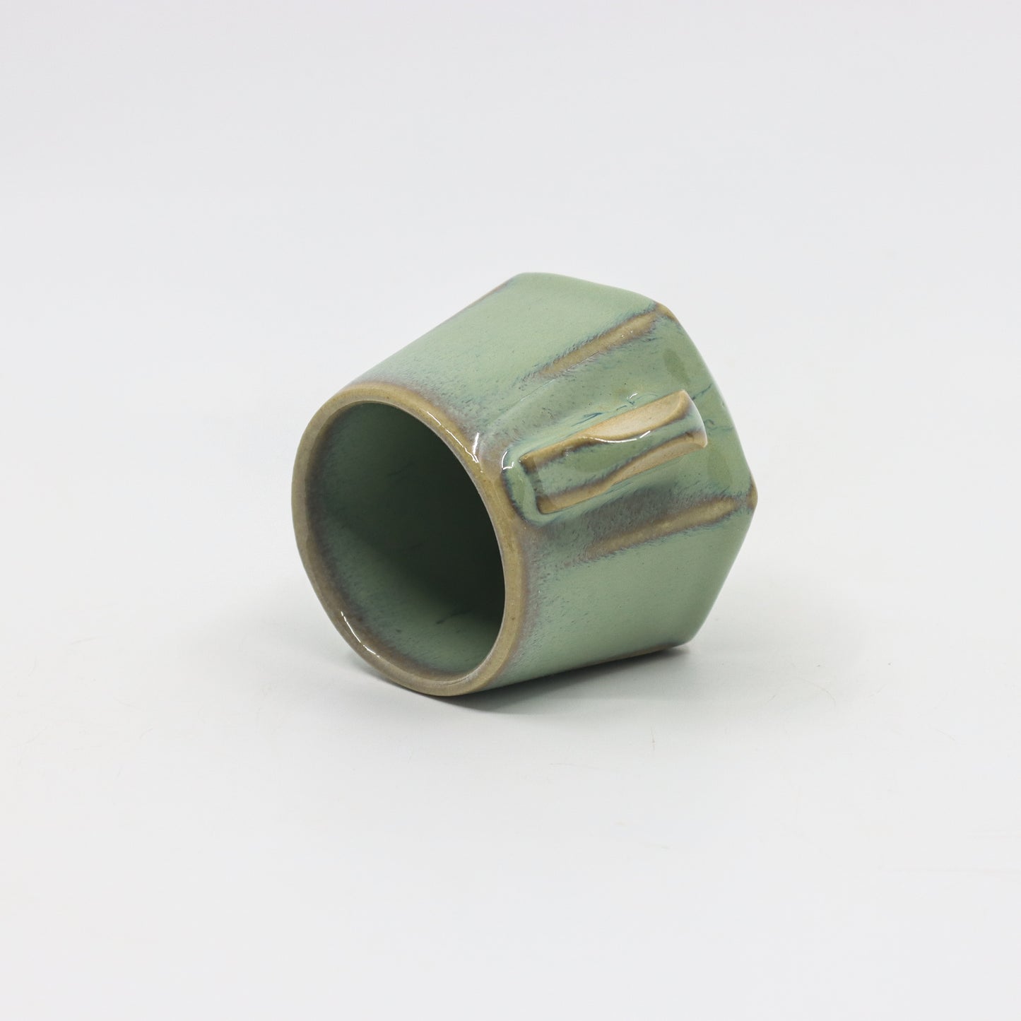 Glossy Green  Espresso with plate
