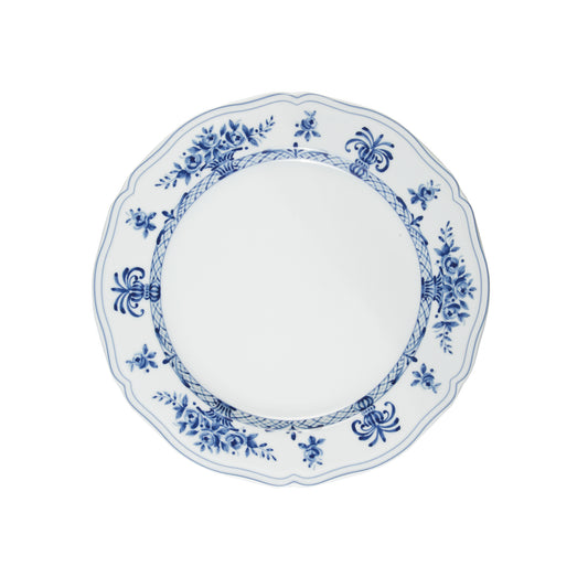 White and blue bread plate Ø17,5 cm