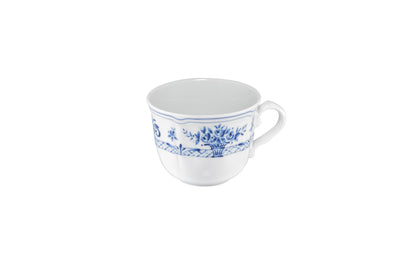 White and blue coffee cup 10 cl 8,5x7 h 5 cm