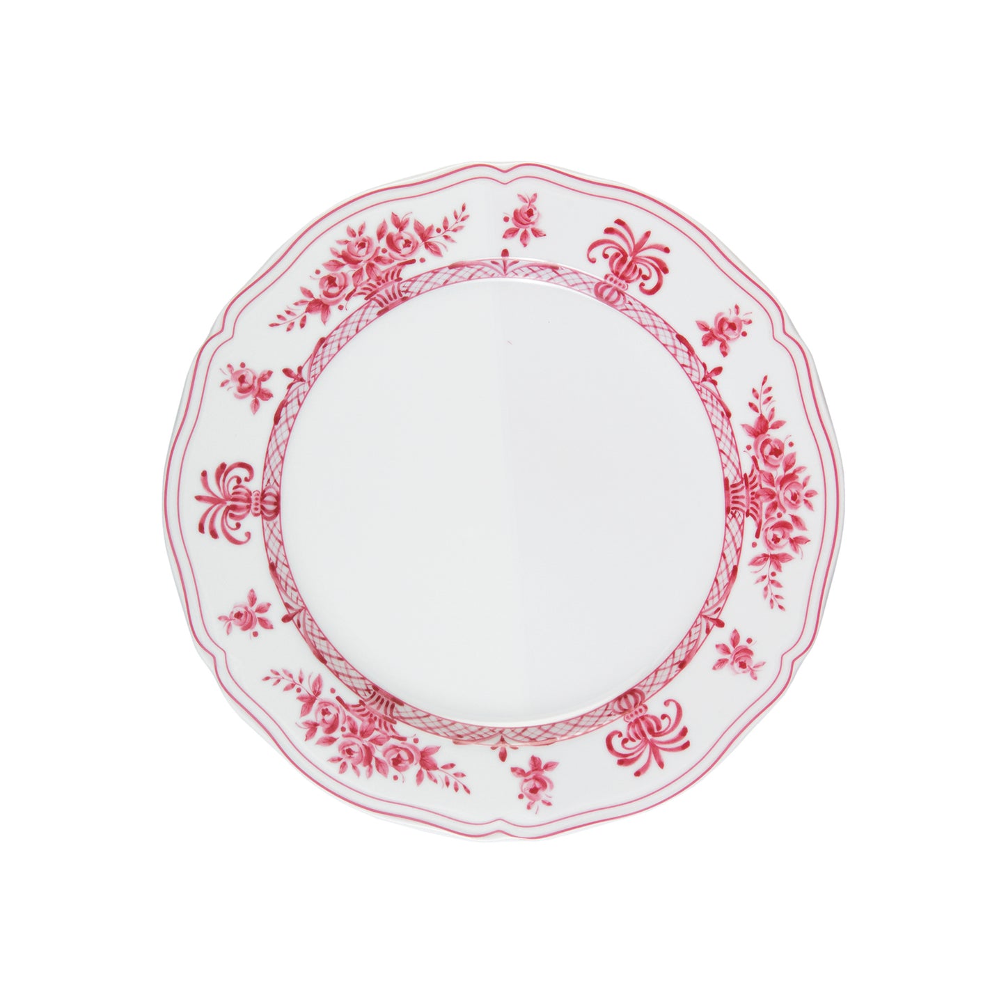 White and tyrian purple dinner plate Ø 26,5 cm
