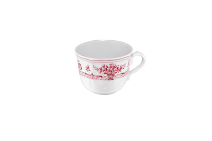 White and tyrian purple coffee cup 10 cl 8,5x7 h 5 cm