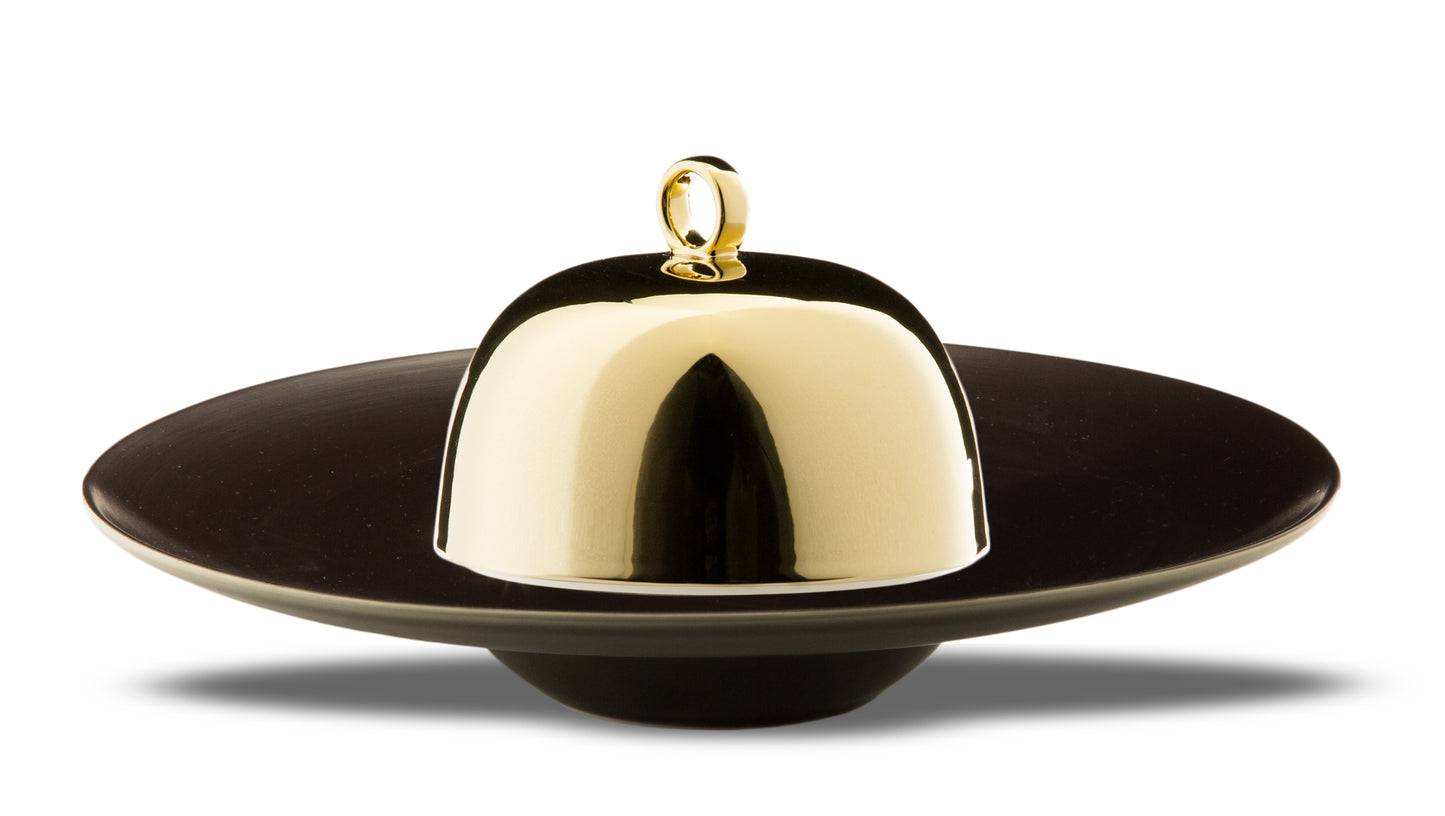 Gold cloche Ø 13,5 h 9,5 cm