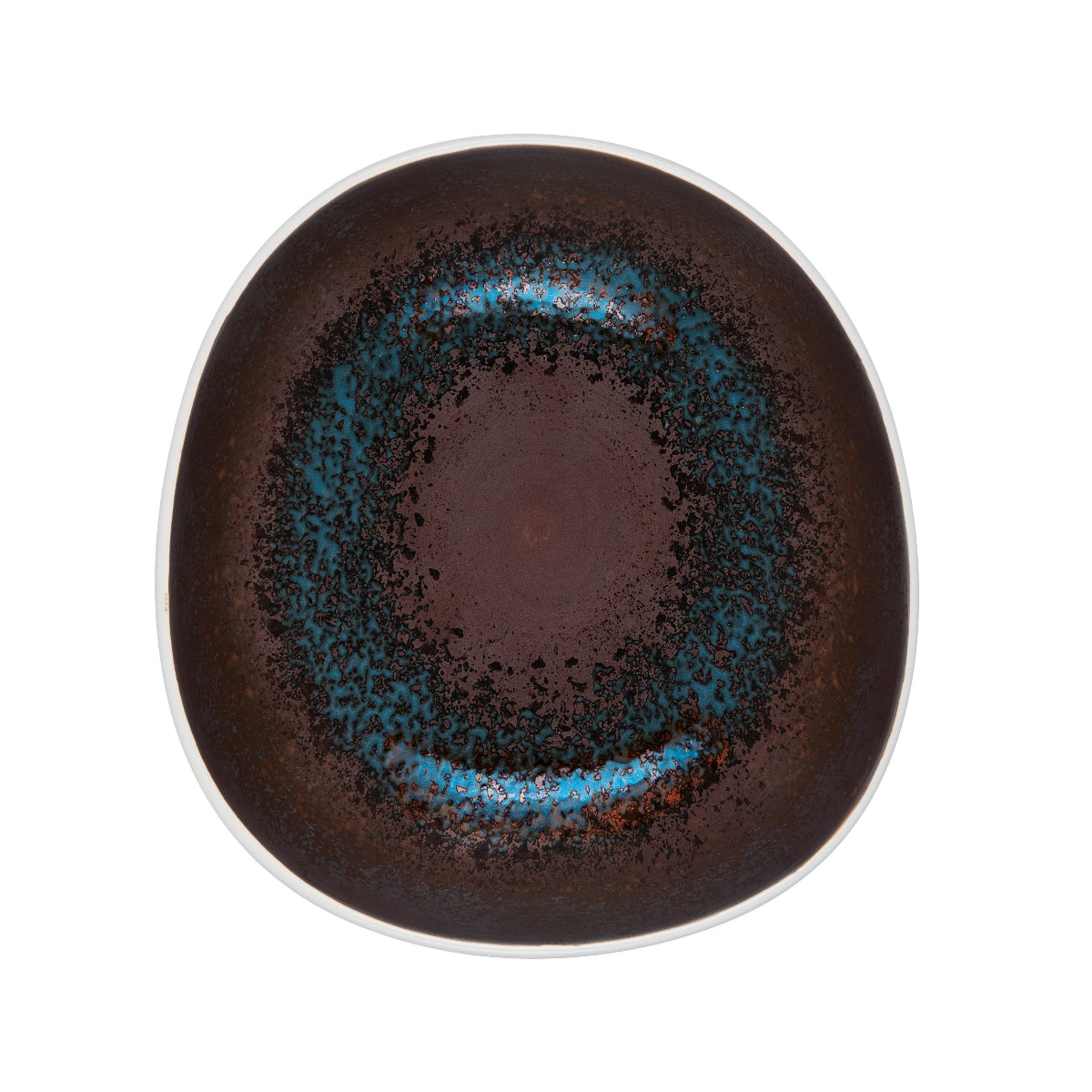 Blue reactive deep plate Ø 19 cm