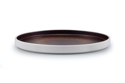 Rusty reactive dinner plate Ø28,5 h2 cm