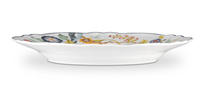 White and blue bread plate Ø 16 h 2cm