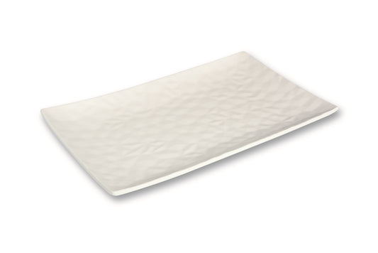 Ivory rectangular tray - Alumina Porcelain  20,5x12,5 cm